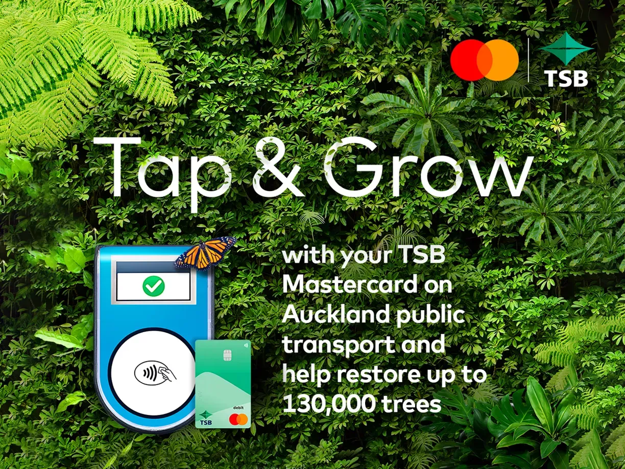 Tap & Grow with Mastercard on public transport and help restore 130,000 trees