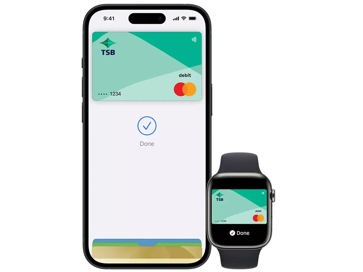 Apple Pay on iPhone and Watch at TSB 